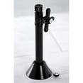 thumbnail image 2 of Kingston Brass CC83250X 1/2-Inch Sweat x 3/8-Inch O.D. Comp Straight Shut-Off Valve with 5-Inch Extension in Matte Black, 2 of 6