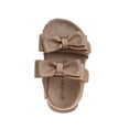 thumbnail image 4 of Laura Ashley Girls Footbed Hook And Loop Toddler Sandals, Rose Gold, 8, 4 of 5