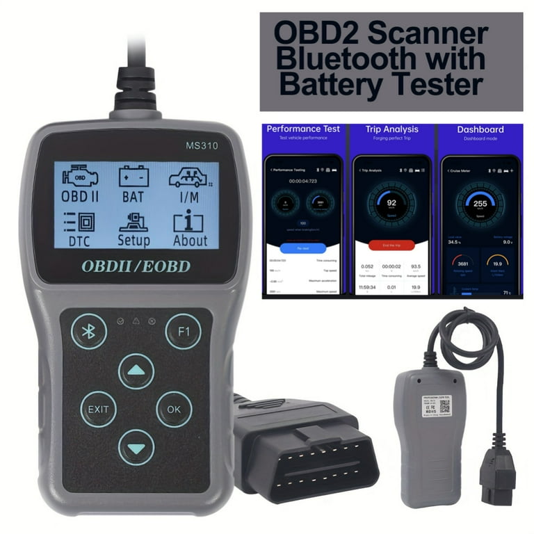 GREYGHOST MS310 OBD2 Scanner Bluetooth, Diagnostic Tool for