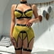 thumbnail image 5 of Ropa interior sexy de Europa y Estados Unidos, cuatro grandes empalmes de malla con anillo de acero colgando del cuello, ropa interior clásica, 5 of 6