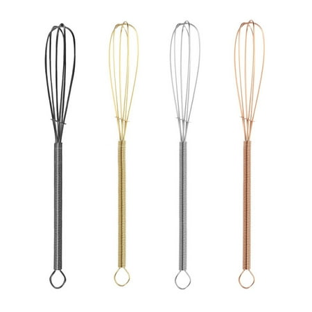 

4Pcs Stainless Steel Egg Whisks Dough Mixers Dough Whisks (Assorted Color)