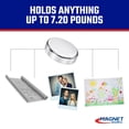 thumbnail image 4 of Master Magnetics Neodymium Magnet Discs - 0.709" Diameter, 0.118" Thick, 7 lb. Pull, Nickel Plate, Pack of 3, 07047, 4 of 6