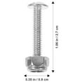 thumbnail image 5 of 12-Piece Foosball Table Replacement Screws and Nuts Set for Gaming Desk Soccer Football Parts Galvanized Steel Hardware, 5 of 6