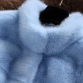 thumbnail image 5 of Herrnalise Women's Faux Fur Coat Shearling Fluffy Fuzzy Shaggy Hood Sherpa-Lined Fleece Jacket Blue,L, 5 of 5