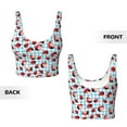 thumbnail image 5 of Naloa Flowers and Lady Bugs Sports Bras for Women, High Support Bra with Removable Pads, Comfortable - X-Large, 5 of 9