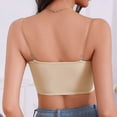 thumbnail image 5 of khonts,Women's Wireless Strapless Front Hook Closure Bras Non- Bandeau Push up Backless Breathable Everyday Bras Beige L, 5 of 9