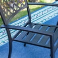 MF Studio 5Piece Outdoor Dining Set Metal Patio Furniture with 4 PCS