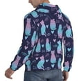 thumbnail image 6 of Daiia Silhouette Cats for Men's Fashion Hoodies & Sweatshirts with Kangaroo Pocket Hooded Sweatshirt Breathable & Moisture Wicking-3X-Large, 6 of 7