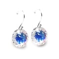 thumbnail image 3 of Juego de aretes y cadena con dije corte Classic ZVEZDA plata mexicana ley .925 cristal Swarovski 14mm, 3 of 5