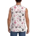 thumbnail image 4 of Balery Rabbit And Carrot Men's Sleeveless Muscle Shirts Workout Tank Top, Moisture Wicking, Odor Protection-3X-Large, 4 of 8