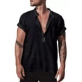 thumbnail image 1 of Camisa De Playa Casual De Lino De Manga Corta Para Hombre, 1 of 2