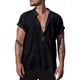 thumbnail image 1 of Camisa De Playa Casual De Lino De Manga Corta Para Hombre, 1 of 2
