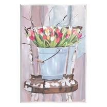 Stupell Industries Tulip Bouquet Still Life Botanical & Floral Painting Unframed Art Print Wall Art, 13 x 19