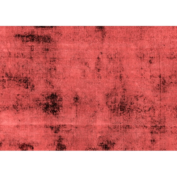 Ahgly Company Machine Washable Indoor Rectangle Abstract Red Modern Area Rugs, 8' x 10'