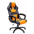 thumbnail image 2 of ViscoLogic YARIS Series Gaming Racing Style Swivel Home Office Chair (Black & Orange), 2 of 7
