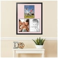 thumbnail image 2 of ArtToFrames Collage Photo Picture Frame with 3 - 10x13" Openings, Framed in Black with Hollyhock and Black Mats (CDM-3926-1670), 2 of 8