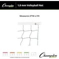 thumbnail image 6 of Champion Sports Vinyl Volleyball Nets, Neon White, 32 x 3-Feet, 6 of 6