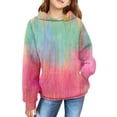 thumbnail image 2 of EnJoCho Chandail à Capuche pour Filles, Printemps Automne Hiver, Imprimé Rétro, Manches Longues, Confortable, Mignon, 2 of 7