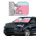 thumbnail image 4 of Windshield Sun Shade Foldable Car Front Window Sunshade For Car Suv Trucks Vans - Best Heat Shield Blocker Visor Cover Blocks Uv Rays And Keeps Your Vehicle Cool-Small, 4 of 5
