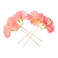 thumbnail image 2 of 1 par de horquillas florales vintage para el pelo, horquillas con flores y perlas, accesorios para el cabello de Hanfu japonés para bodas y novias, 2 of 8