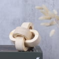 thumbnail image 4 of Wood Chain Link Decor 3 Link Wood Knot Decor Coffee Table Decor Modern Shelf Decor Boho Chain Decor Rustic Decorative Objects for Home Living Room Bedroom Decoration, 4 of 7