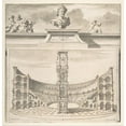 thumbnail image 3 of Jan Goeree 15x15 Black Modern Framed Museum Art Print Titled - A Reconstruction of the Colosseum in Cross-Section (Before 1704), 3 of 5