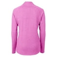 thumbnail image 3 of Women's Cutter & Buck  Pink Detroit Lions Adapt Eco Knit Heather Recycled Full-Zip Jacket, 3 of 3