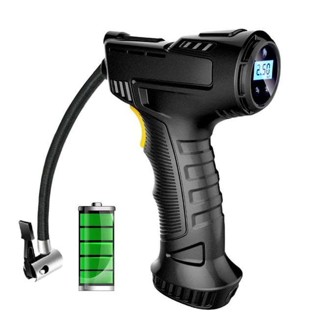 Toystoory Compresor de neumáticos de coche, pantalla Digital grande, batería de larga duración para compresor de aire, inflador, bomba de aire Ciclismo