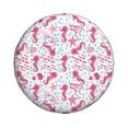 thumbnail image 2 of Bingfone Seahorse And Starfish Spare Tire Cover Weatherproof Universal Wheel Protectors For Rv Camper Travel Trailer Suv Truck-14 Inch, 2 of 9