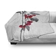 thumbnail image 3 of Rowan Soft Flannel Fleece Throw Blanket, Branch of Rowan with Fruit in Watercolor Mountain Wild Nature Foliage Artwork, Cozy Plush for Indoor and Outdoor Use, 70" x 90", Grey Red Black, by Ambesonne, 3 of 6