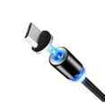 thumbnail image 1 of 1M Nylon LED Cable USB magnético Carga rápida Cargador magnético Reemplazo de cable Micro USB para Samsung S6 S7 Edge Inevent DZ5490-00B, 1 of 6