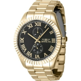 Invicta Pro Diver Men's Watch, Gold-tone, Blue Dial, 40 mm