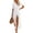white, variant on Womens Swimsuit Cover Up Dress Short Sleeve Side Split Button Down Long Shirt Dress Cardigan Maxi Beach Dress Blue L