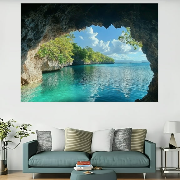 RKSupls Extra Large Coastal Beach Tapestry, Home Tapestry Suitable for Hanging for Decorative Wall Hanging, Decorative Bedroom, Living Room Decoration - 60x40in