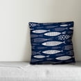 thumbnail image 2 of Creative Products School of Fish 18x18 Indoor / Outdoor Pillow, 2 of 2