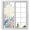 Off White, variant on Blue Starfish Coastal Window Privacy Film, Eucalyptus Summer Nautical Shell Static Cling UV Sun Blocking Heat Control Window Tint Day and Night, Non-Adhesive One Way Privacy Cover 17.7''x78.7''