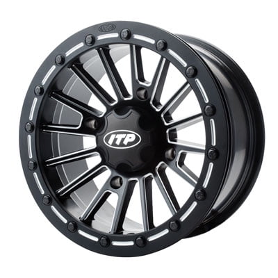 4/137 ITP SD Series Single Beadlock Wheel 14x7 5.0 + 2.0 Matte Black/Milled for Can-Am Maverick X3 900 HO 2018