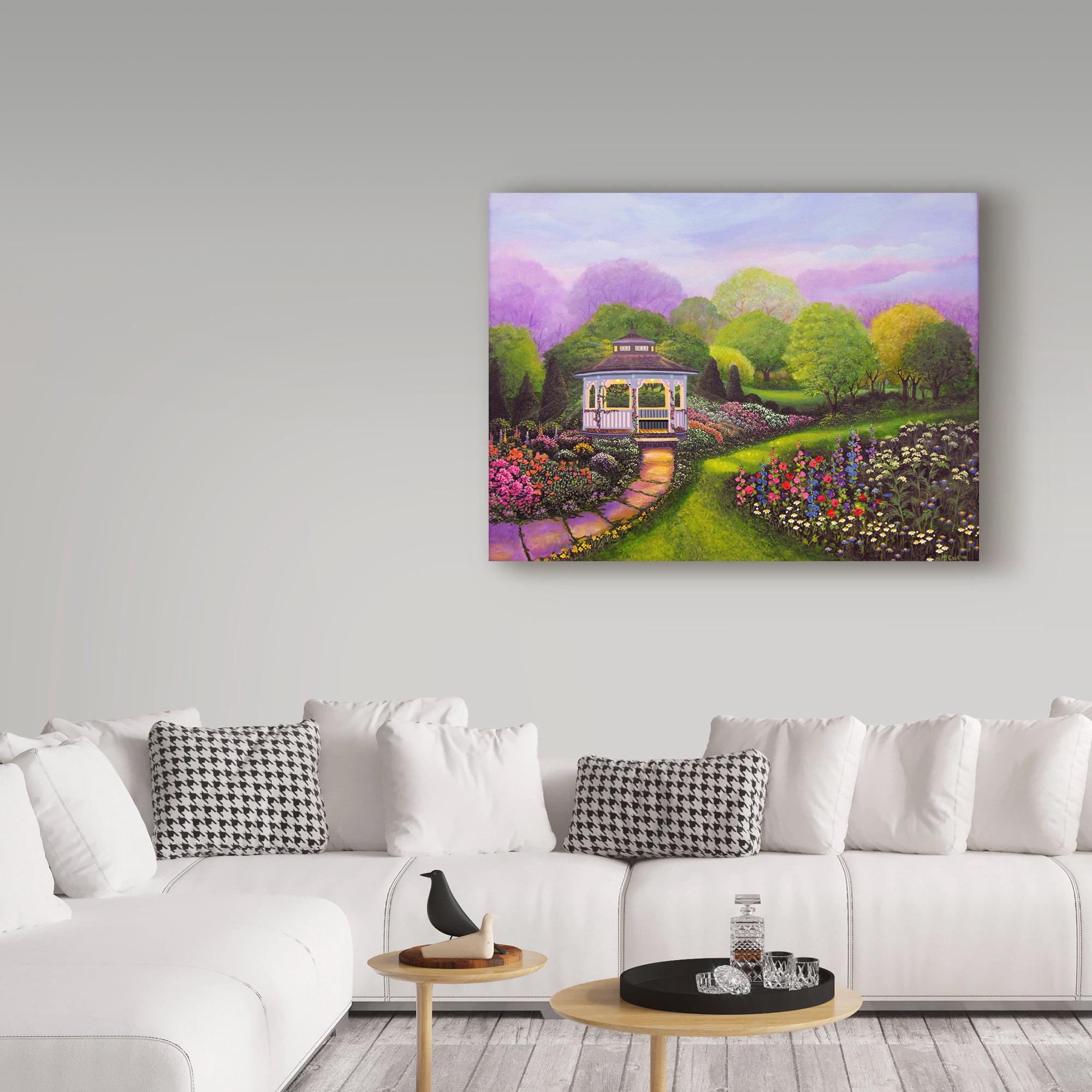Trademark Fine Art 'Gazebo Park' Canvas Art by Bonnie B Cook