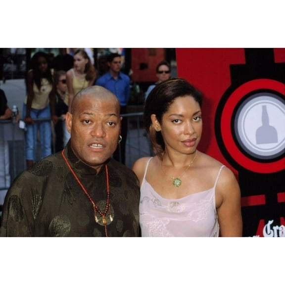 Laurence Fishburne And His Fiancee Gina Torres At The Apocalypse Now Redux Premiere Nyc 7232001 By Cj Contino.