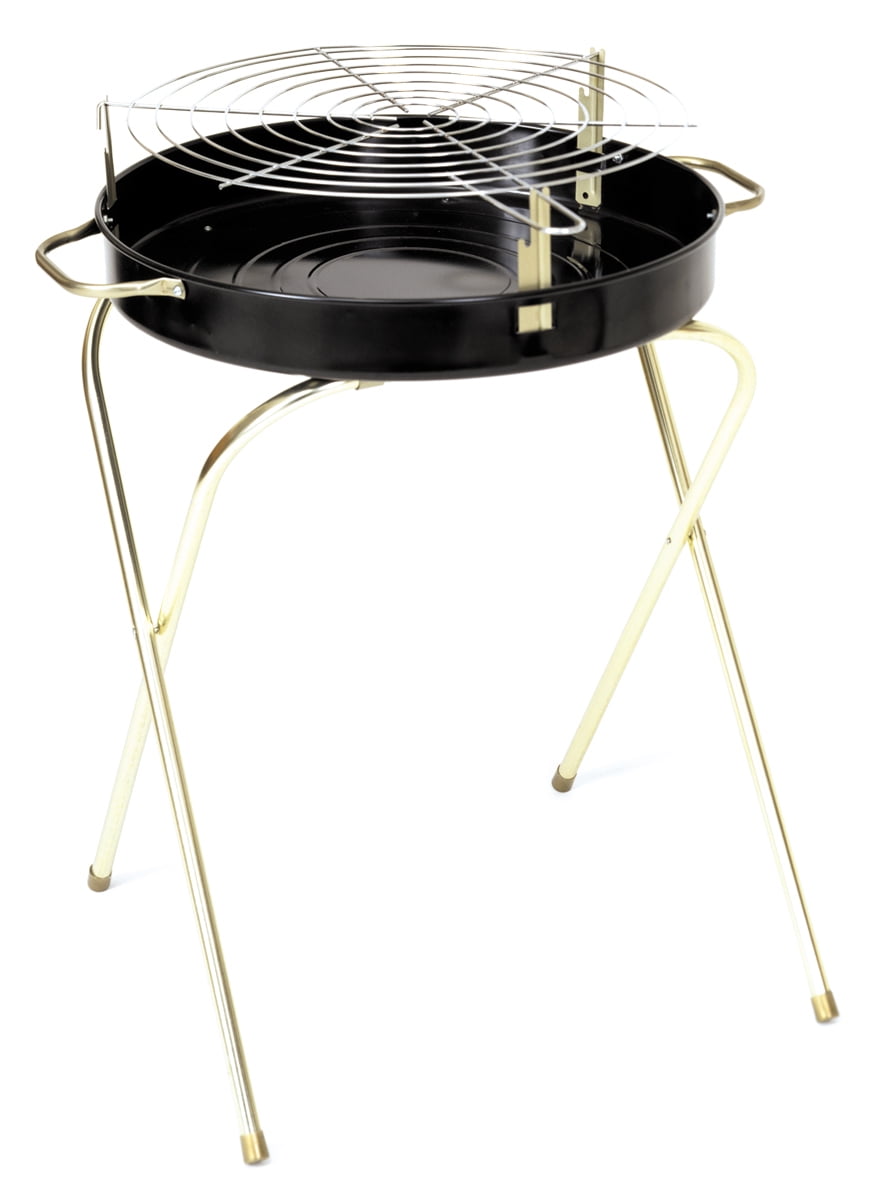 Panacea Fold-a-Matic 22” Heavy Duty Portable Charcoal Grill, Steel Construction, Foldable