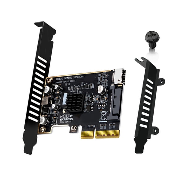 PCIe 4X To USB 3.2 Gen 2 Front Panel Adapter 20Gbps Expansion Card With 4 Layer Circuit Board For Type E Interfaced