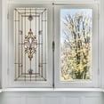 thumbnail image 5 of Stained Glass Window Privacy Film,Vintage Rainbow Window Film Static Cling Non-Adhesive Window Clings Decorative Glass Decal for Home Office, 17.7"x39.4", 5 of 5