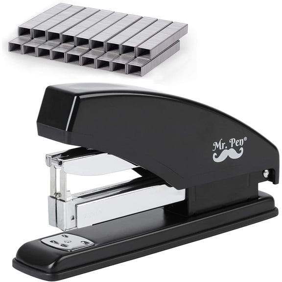 Mr. Pen- Stapler, Heavy Duty Stapler, Stapler with 3600 Staples, 60 Sheet Capacity, Desk Stapler, Office Staplers, Office Supplies, Standard Stapler, Stapler with Staples, One Touch Stapler, Staplers