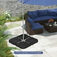 thumbnail image 5 of Costway 20'' Patio Offset Umbrella Base Stand Water Filled Base Weights Sand Plate Set Black, 5 of 10