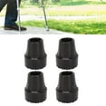 thumbnail image 4 of Cane Tip, Replacement Crutch Tip Safe 4pcs 0.9 Inch Rubber Shock Absorption  For Hospital, 4 of 8