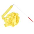 thumbnail image 1 of Cintas Baile 2m Serpentina Ballet Artística Con Arcoíris para Entrenamiento () Amarillo, 1 of 8
