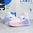 thumbnail image 1 of Sanrioed-Zapatillas deportivas con estampado de dibujos animados para niños, zapatos de grillo blancos, Cinnamoroll Kuromi Kawaii, tenis al aire libre, 1 of 5