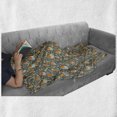 thumbnail image 6 of Birds Soft Flannel Fleece Throw Blanket, Robins Perching on Tree Branches Leaves Pattern Nursery Style Cartoon Animal Lover, Cozy Plush for Indoor and Outdoor Use, 50" x 70", Multicolor, by Ambesonne, 6 of 6