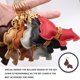 thumbnail image 2 of Toystoory LLavero de cuero Natural, anillos de llaves, cadena de bloqueo multiusos a la moda, bolso de mujer, colgante de coche, colección decorativa Artesanía Marrón Toystoory HA073973-04, 2 of 6