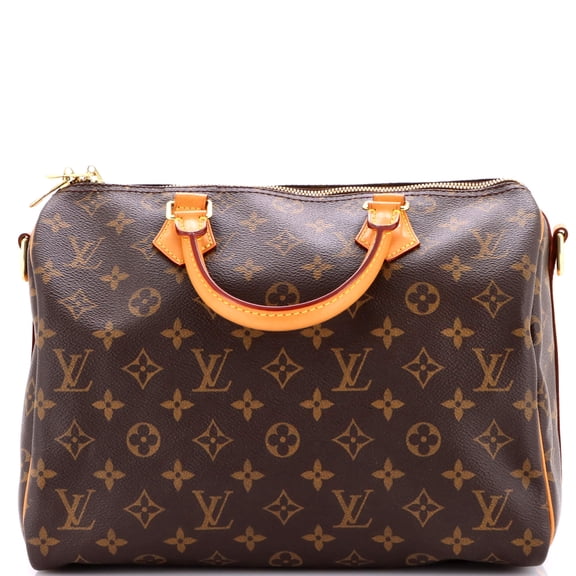 Pre-Owned Speedy Bandouliere Bag Monogram Canvas 30 By Rebag